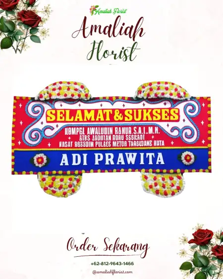 Papan Bunga Ucapan Selamat Mangin