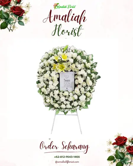 Krans Bunga Duka Mangin